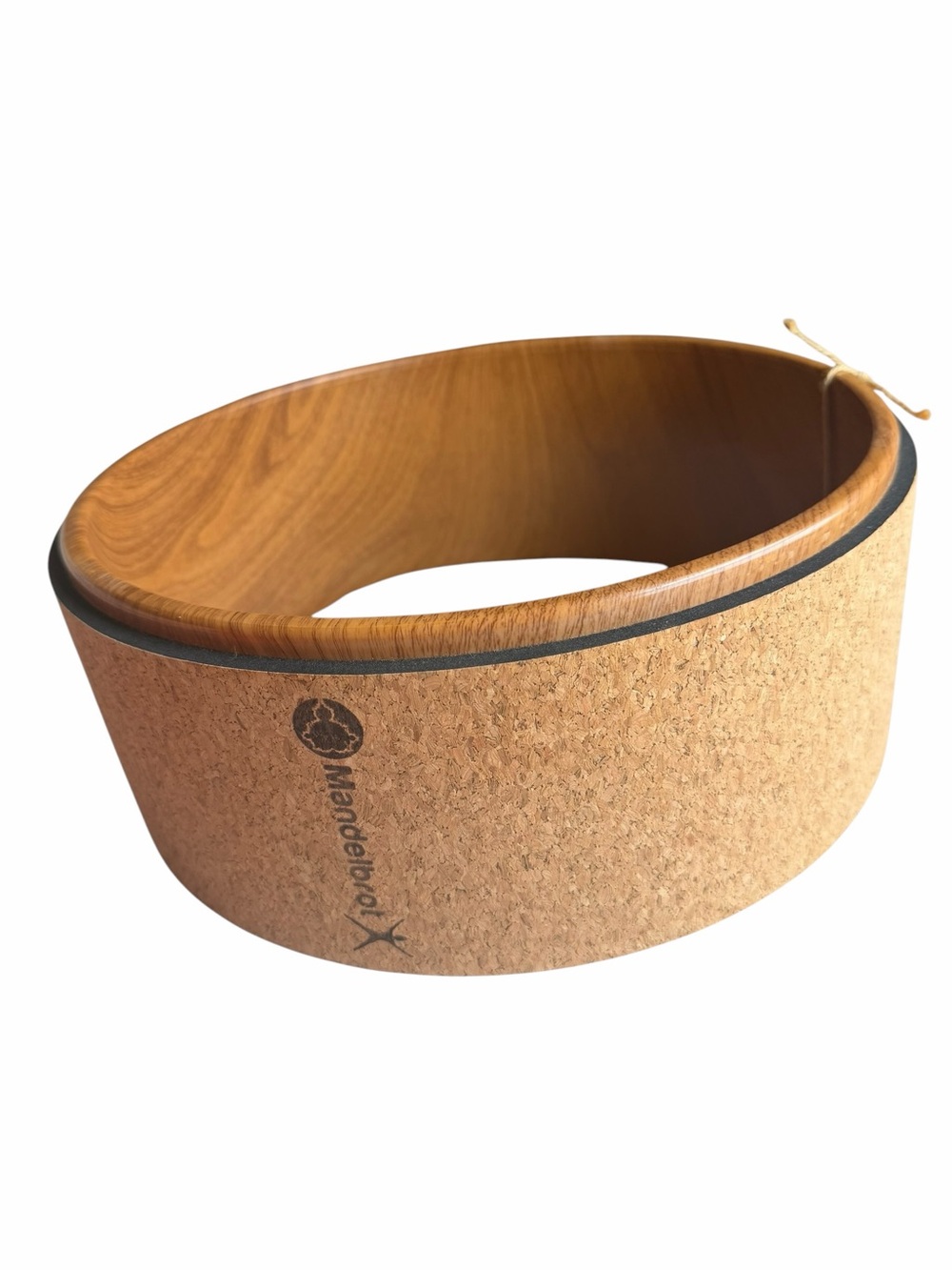 Mandelbrot Cork & Wood Yoga Wheel - Natural Cork